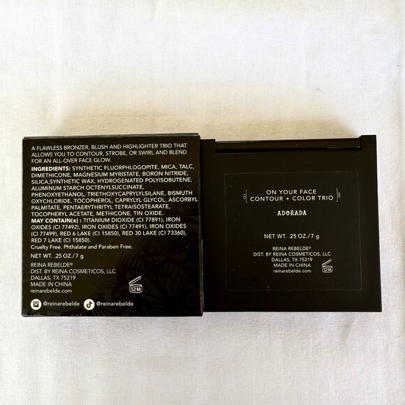 Reina Rebelde On Your Face Contour Color Trio Adorada Full Size Bronzer Blush - Picture 3 of 6